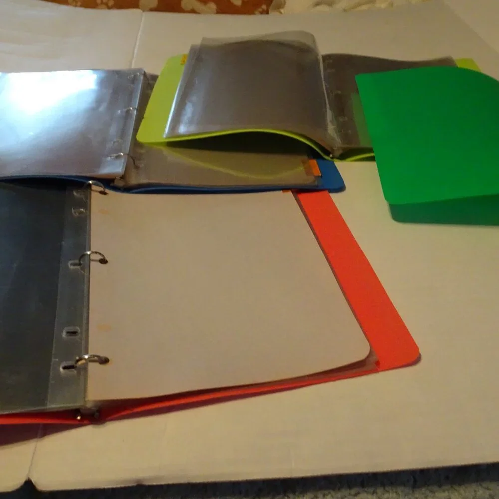 Binders - 3 Ring Flexible Soft Cover with Sheet Protectors and Page Dividers